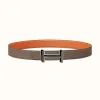 爱马仕/Hermes H 3D皮带扣&双面皮腰带32毫米 H080027CKAE-H075394CAAX095