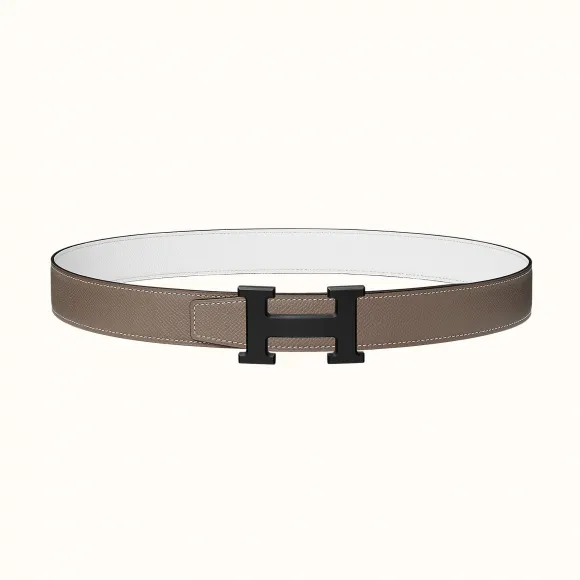 爱马仕/Hermes 5382皮带扣&双面皮腰带32毫米 H080029CY89-H075394CAAM105