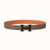 爱马仕/Hermes 5382皮带扣&双面皮腰带32毫米 H080029CY89-H075394CAAX090