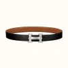 爱马仕/Hermes Farwest皮带扣&双面皮腰带32毫米 H081655CB86-H073967CAAA085