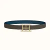 爱马仕/Hermes Inside H皮带扣&双面皮腰带32毫米 H081669CP2K-H073967CABD095
