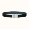 爱马仕/Hermes Typo皮带扣&双面皮腰带32毫米 H081751CB86-H073967CAAD115