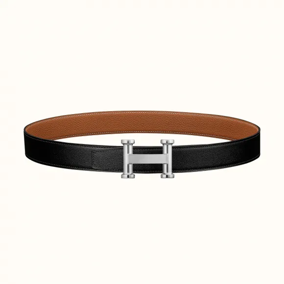 爱马仕/Hermes Agora皮带扣&双面皮腰带32毫米 H081752CK05-H073967CAAA090