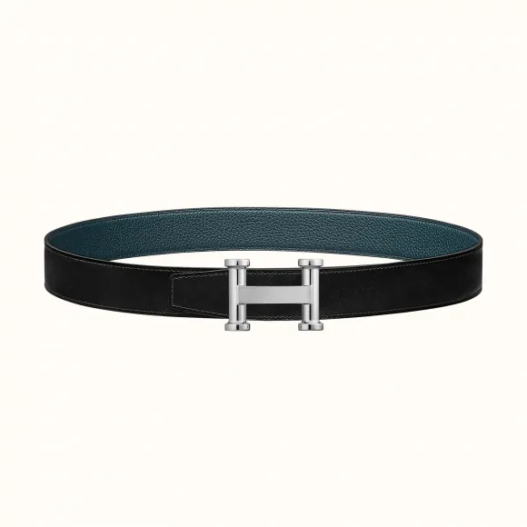 爱马仕/Hermes Agora皮带扣&双面皮腰带32毫米 H081752CK05-H073967CAAD095