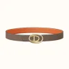 爱马仕/Hermes Odyssee皮带扣&双面皮腰带32毫米 H081754CP2K-H075394CAAX090
