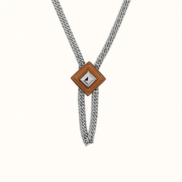 爱马仕/Hermes Gourmette Equestre项链，小号 H081890CK37