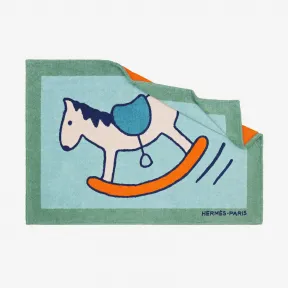 爱马仕/Hermes 蓝色 Adada沙滩巾 H102361M_01