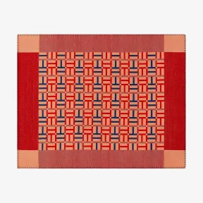 爱马仕/Hermes 黑色 Avalon Facade毛毯 H103027M_02