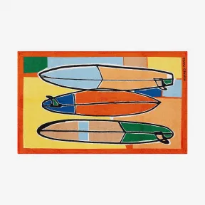 爱马仕/Hermes 黄色 3 surfs沙滩巾 H103043M_02