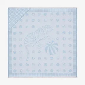 爱马仕/Hermes 蓝色 Hermes Circus Burnou毛毯 H103065M_02