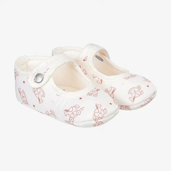 爱马仕/Hermes 蓝色 Adada Dots Pif婴儿软底鞋 H103143M_0218