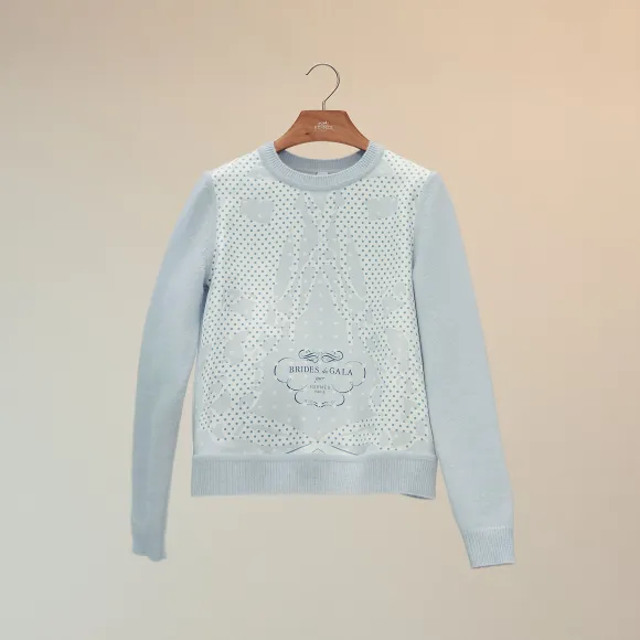 爱马仕/Hermes 运动衫风格“华丽的缰辔”twillaine套头衫 H1H2825DG8I38