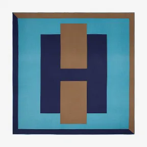 爱马仕/Hermes 橙色 “H Passant”140厘米方巾 H213440S_03