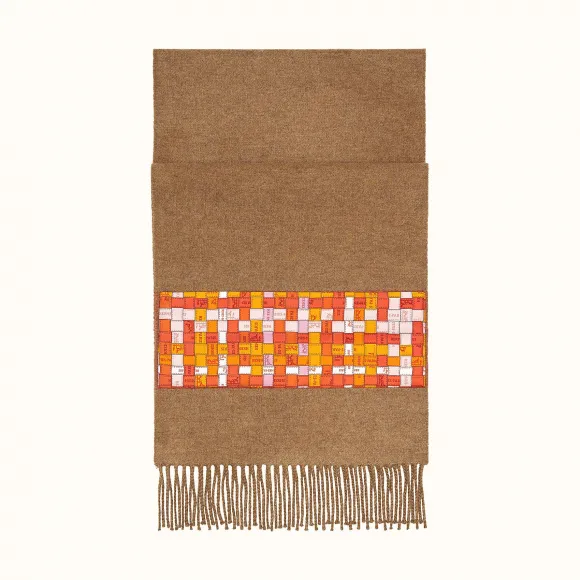 爱马仕/Hermes “真丝贴花”围巾 H259074S-01