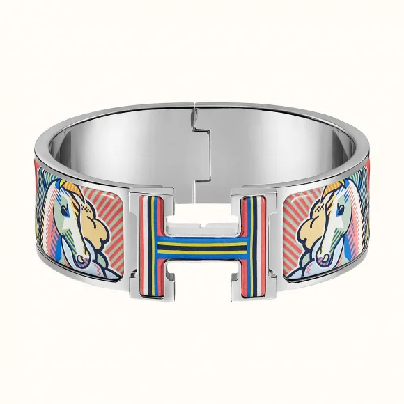 爱马仕/Hermes “Clic Clac H波普飞马”手镯 H301312FPB9GM