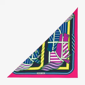 爱马仕/Hermes 灰色 “四马两轮马车Bayadere”大三角巾 H573349S_03