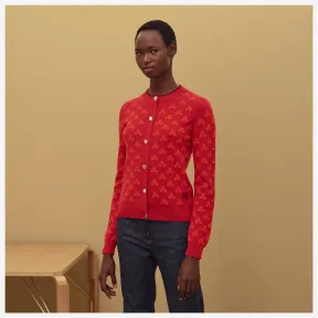 爱马仕/Hermes 红色 四叶草开衫 H992711DA9Q34