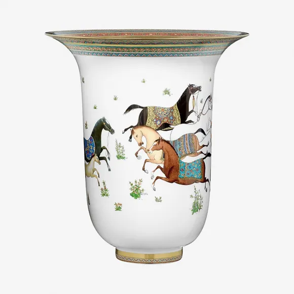 爱马仕/Hermes “东方骏马”花瓶 P009858P