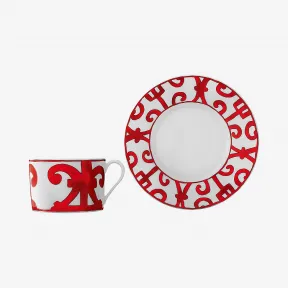 爱马仕/Hermes “西班牙阳台”早餐杯与杯碟 P011015P