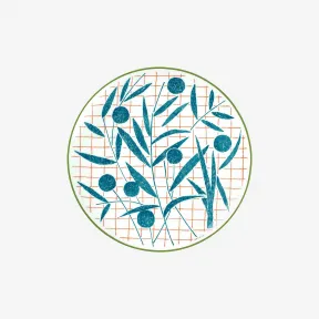 爱马仕/Hermes  “花园漫步”甜点盘 P043007P