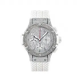 宇舶/Hublot Big Bang系列 41 MM 不锈钢配 198 颗钻石 自动机械机芯 男表 341.SE.9054.RW.174