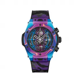 宇舶/Hublot Big Bang系列 45 MM 缎面及抛光虹彩钛金属 自动机械机芯 男表 411.NN.0179.RX.DJS21