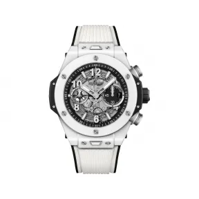 宇舶/Hublot Big Bang系列 微珠喷砂及抛光白色陶瓷 44 毫米 男表 421.HX.1170.RX