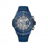 宇舶/Hublot Big Bang系列 42MM 微珠喷砂蓝色陶瓷 自动机械机芯 男表 441.EX.5129.RX.UCL22