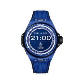 宇舶/Hublot Big Bang系列 44MM 微珠喷砂及抛光蓝色陶瓷 智能机芯 男表 450.EX.1100.RX.UCL23