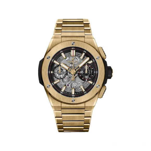 宇舶/Hublot Big Bang系列 42MM 18K黄金缎面及抛光 自动机械机芯 男表 451.VX.1130.VX