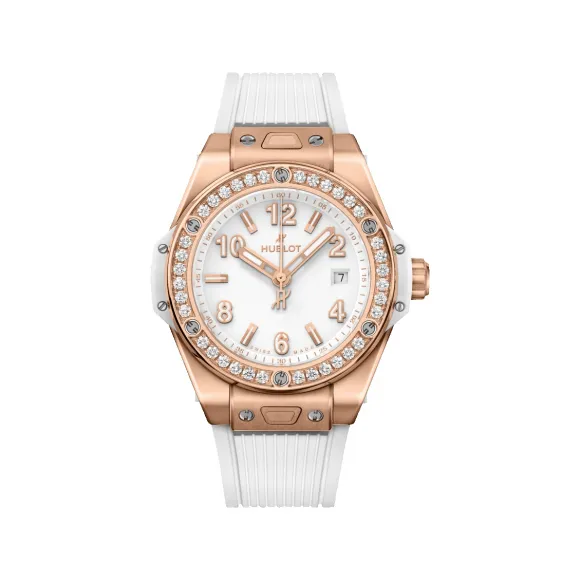 宇舶/Hublot Big Bang系列 抛光及缎面18K王金 33 毫米 女表 485.OE.2080.RW.1204