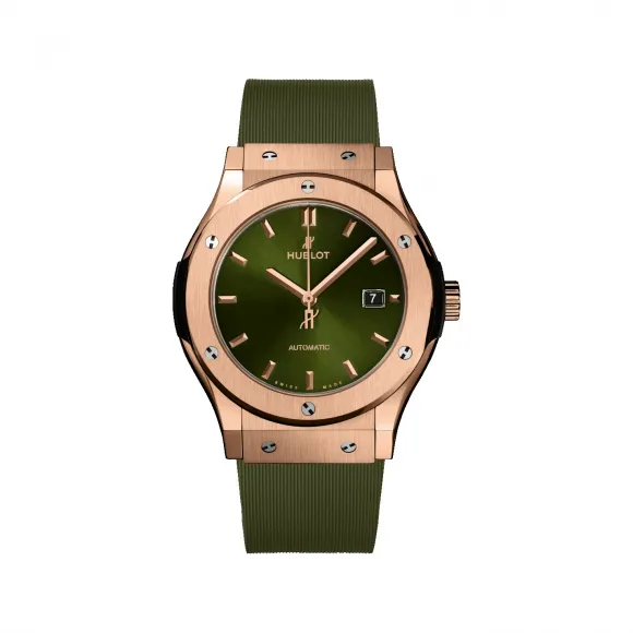 宇舶/Hublot 经典融合系列 缎面及微珠喷砂18K王金 42 毫米 男表 542.OX.8980.RX