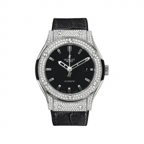 宇舶/Hublot Classic Fusion系列 42 MM 锆与 228 颗钻石 自动机械机芯 男表 542.ZX.1170.LR.1704