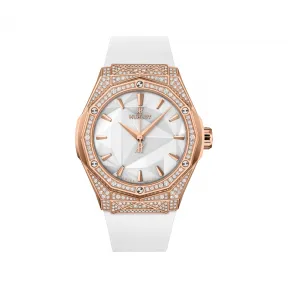 宇舶/Hublot 经典融合系列 抛光18K王金镶嵌210颗钻石，重约1.0克拉 40 毫米 男表 550.OS.2200.RW.1604.ORL20