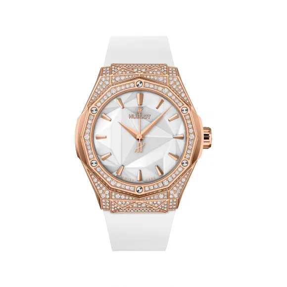 宇舶/Hublot 经典融合系列 抛光18K王金镶嵌210颗钻石，重约1.0克拉 40 毫米 男表 550.OS.2200.RW.1604.ORL20