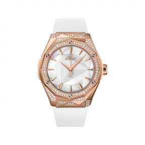 宇舶/Hublot 经典融合系列 抛光18K王金镶嵌112钻石，重约0.5拉 40 毫米 男表 550.OS.2200.RW.1804.ORL20