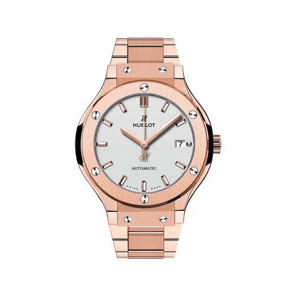 宇舶/Hublot 经典融合系列 38MM 玫瑰金 自动机械机芯 男表 568.OX.2610.OX