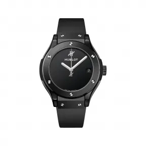 宇舶/Hublot 经典融合系列 33MM 缎面抛光黑色陶瓷 石英机芯 女表 581.CX.1270.RX.MDM