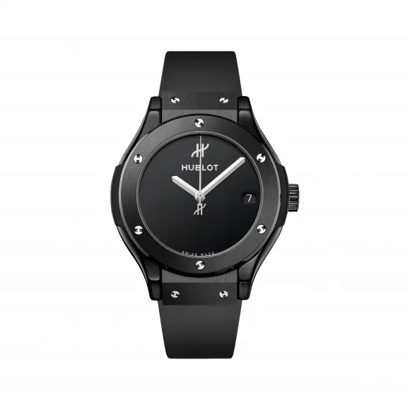 宇舶/Hublot 经典融合系列 33MM 缎面抛光黑色陶瓷 石英机芯 女表 581.CX.1270.RX.MDM