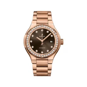 宇舶/Hublot Classic Fusion系列 33 MM 18kt 玫瑰金 自动机械机芯 女表 585.OX.898M.OX.1204