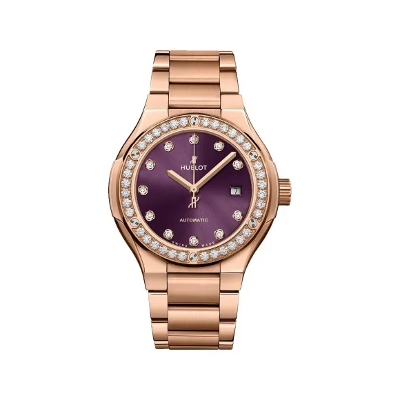 宇舶/Hublot Classic Fusion系列 33 MM 18kt 玫瑰金 自动机械机芯 女表 585.OX.898V.OX.1204