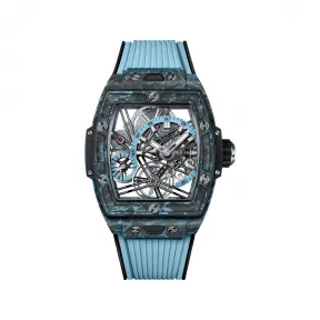 宇舶/Hublot Big Bang灵魂系列 42MM 碳纤维与天蓝色微玻璃纤维 手动机械机芯 男表 645.QL.5117.RX