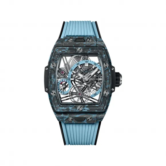 宇舶/Hublot Big Bang灵魂系列 42MM 碳纤维与天蓝色微玻璃纤维 手动机械机芯 男表 645.QL.5117.RX