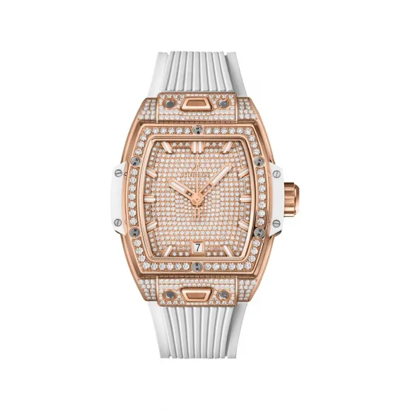 宇舶/Hublot Big Bang灵魂系列 39MM 缎面及抛光18K王金镶嵌164颗钻石 自动机械机芯 男表 662.OE.9000.RW.1604