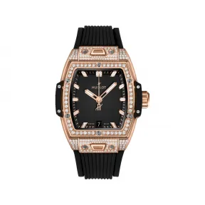 宇舶/Hublot Big Bang灵魂系列 39MM 缎面及抛光18K王金镶嵌164颗钻石 自动机械机芯 男表 662.OX.1180.RX.1604