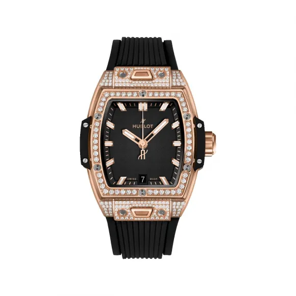 宇舶/Hublot Big Bang灵魂系列 39MM 缎面及抛光18K王金镶嵌164颗钻石 自动机械机芯 男表 662.OX.1180.RX.1604