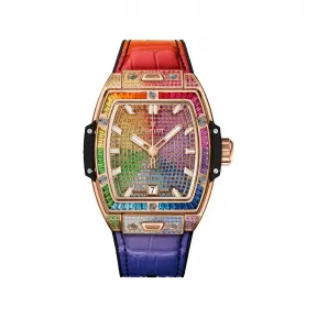 宇舶/Hublot Big Bang灵魂系列 39MM 缎面及抛光18K王金镶嵌164颗彩色宝石 自动机械机芯 男表 662.OX.9900.LR.0999