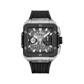 宇舶/Hublot Square Bang 42MM 缎面及抛光钛金属 自动机械机芯 男表 821.NM.0170.RX