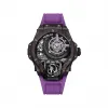 宇舶/Hublot 传世之作系列 49MM 紫色3D碳纤维 手动机械机芯 男表 909.QDV.1120.RX