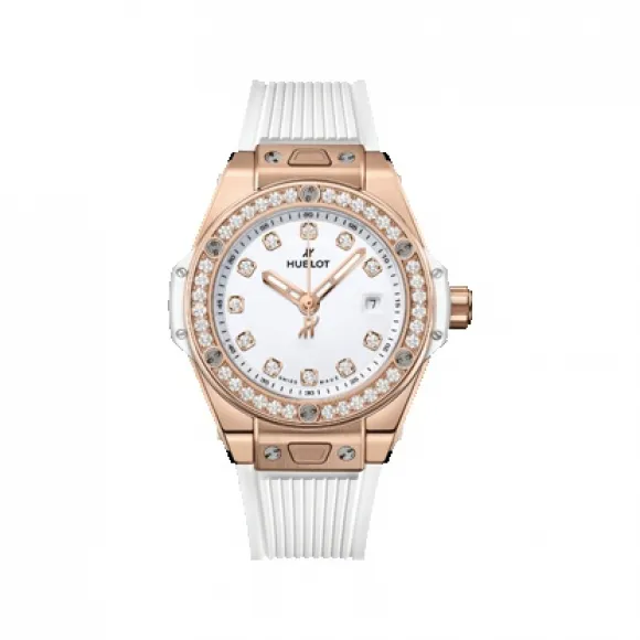 宇舶/Hublot Big Bang 金镶衬钻石 33 mm 自动机械机芯 女表 H485.OE.2210.RW.12